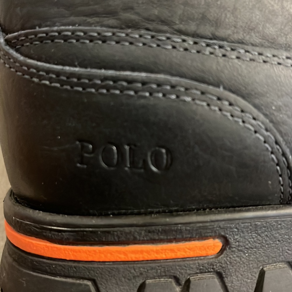 Polo Ralph Lauren Delton Winter Boots navy blue orange Mens Size 12 - Picture 13 of 15